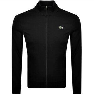 LACOSTE black full zip sweater